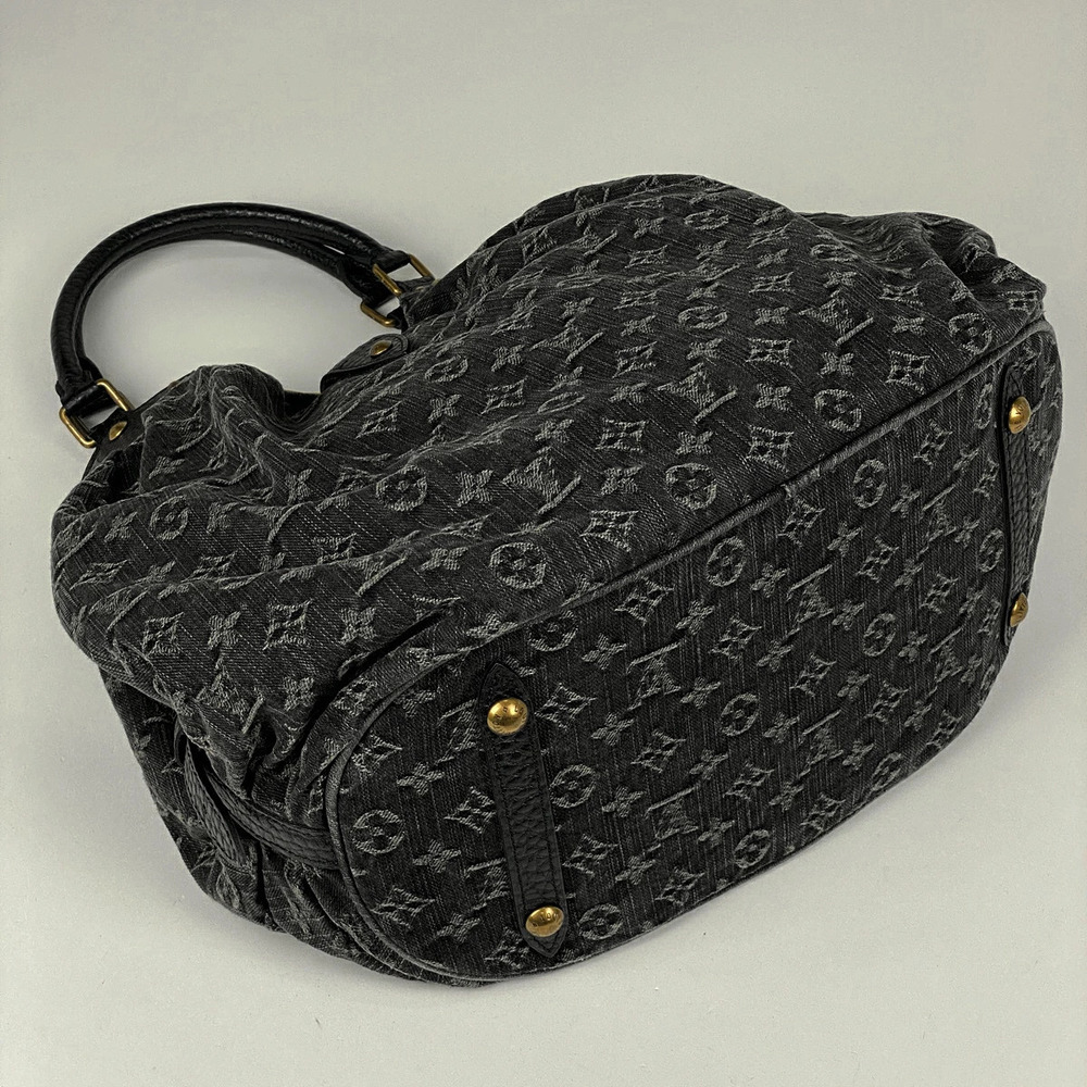 Louis Vuitton Shoulder Black XL Monogram Noir Denim Bag